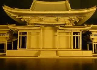 Illustration for article titled Amazon Cardboard Boxes Make a Beautiful Buddhist Temple